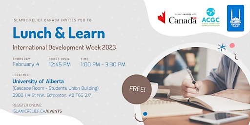 Lunch & Learn - International Development Week 2023 | Edmonton