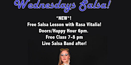 Rasa Vitalia's Free Wednesday Salsa Class @ Blondies!