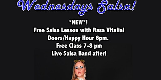 Rasa Vitalia's Free Wednesday Salsa Class @ Blondies! primary image