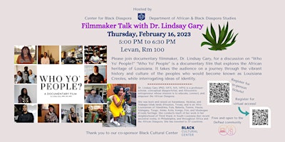 Filmmaker Talk with Dr. Lindsay Gary