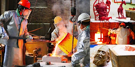 Rare Look Inside Modern Art Foundry: Casting Sculptures to Live Bronze Pour