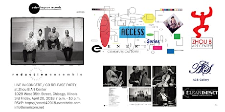 INVITE / The ENERI Access Series Presents: "Tatsu Aoki/The Miyumi Project/Reduction Ensemble" Concert/CD Release Party at Zhou B Art Center/In Celebration of Jazz Appreciation Month - 3rd Fri. 4/20/18 primary image