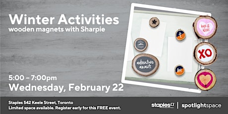 Winter Activities – Wooden Magnets with Sharpie
