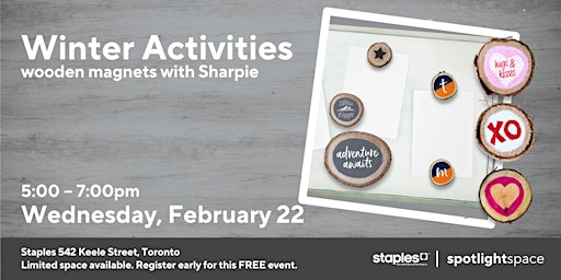 Winter Activities – Wooden Magnets with Sharpie