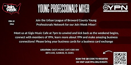 Young Professionals Mixer - Join Week 2023