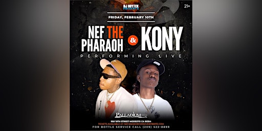 Nef The Pharaoh and Kony performing live at the Palladium Nightclub