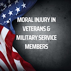 Live CE Webinar: Moral Injury in Veterans & Military Service Members