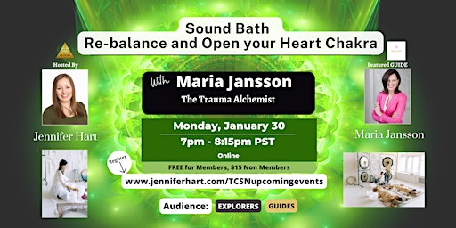 Sound Bath - Re-balance and Open your Heart Chakra with Maria Jansson