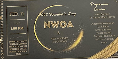 2023 NWOA Regional Founder's Day Celebration