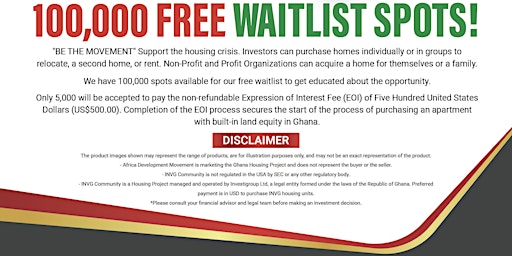 Ghana Housing Project Free Introduction Event