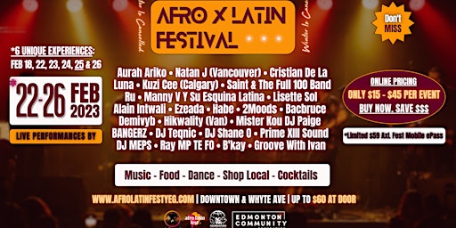 Infamous #WinterIsCancelled Night & Mobile ePass (5/6 of Afro Latin Fest)