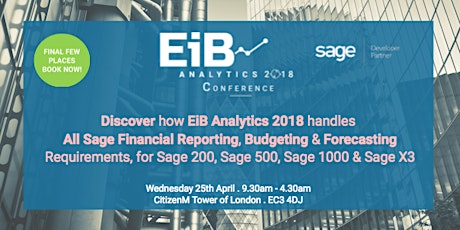 FREE Analytics and Financial Reporting Conference for Sage Users primary image