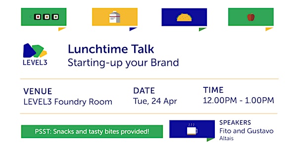 Lunchtime Talk: Starting-up your Brand