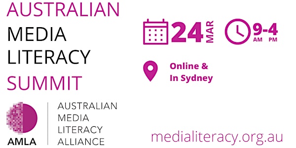 Australian Media Literacy Summit - IN PERSON SYDNEY REGISTRATION