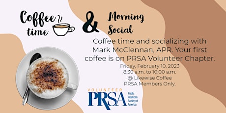 Coffee Time with Mark McClennan (PRSA Members Only)