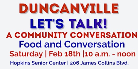 Duncanville, Let's Talk! A Community Conversation