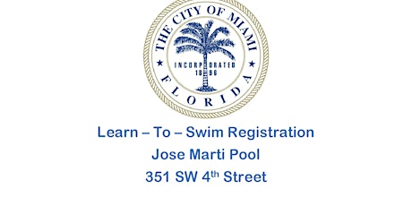 Jose Marti Pool Level 1 Swim Class Mon/Wed (7:00PM-7:45PM) February 2022