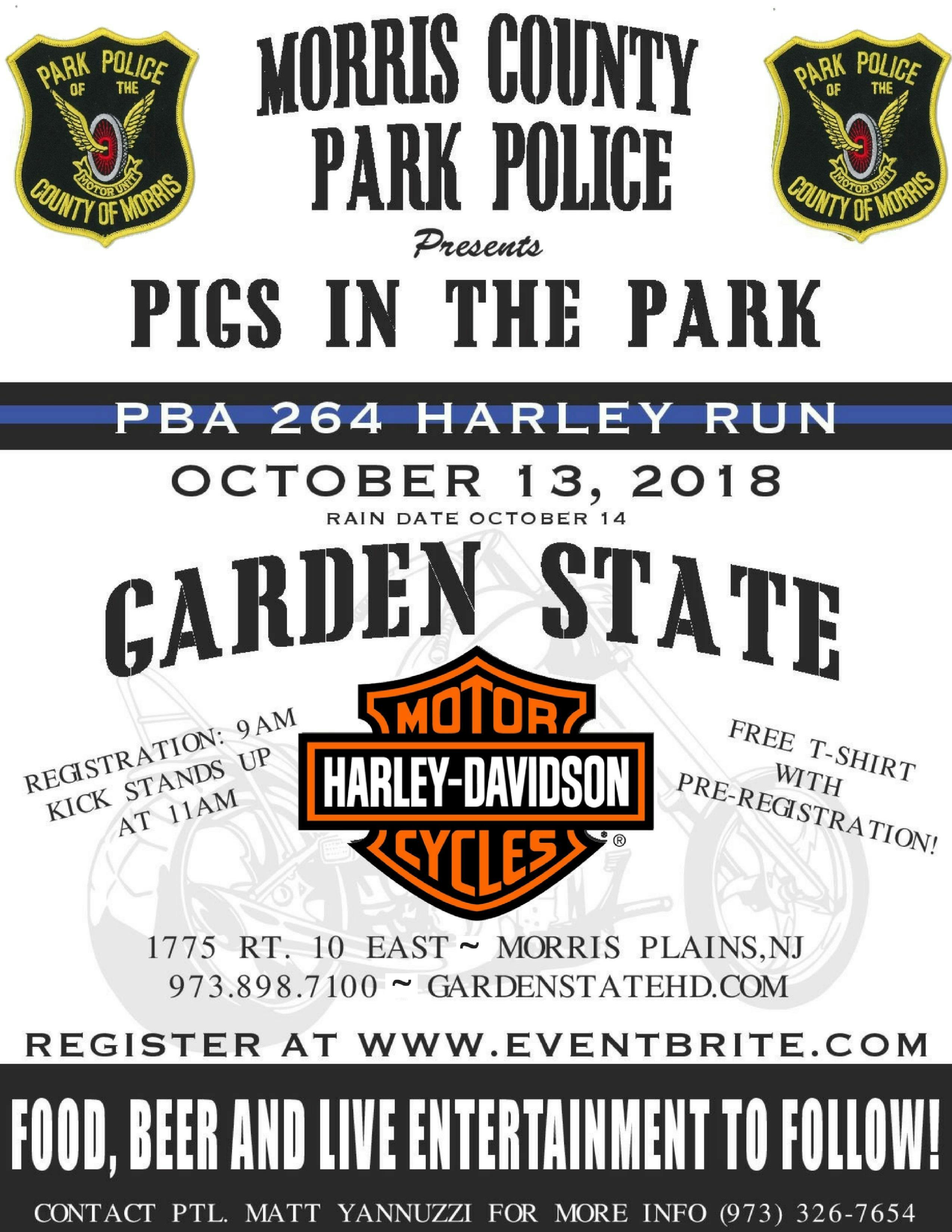 Pigs In The Park Motorcycle Rally Pba 264 13 Oct 2018