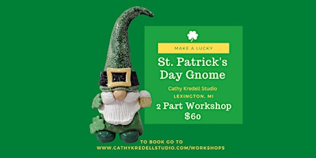 St. Patrick's Day Gnome Pottery Workshop