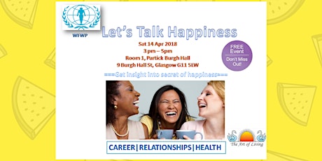 “Let's Talk Happiness”, a workshop for Women, conducted by women