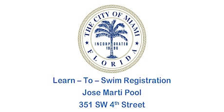 Jose Marti Pool Adult Swim Class Mon/Wed (8:00PM-8:45PM) February 2023