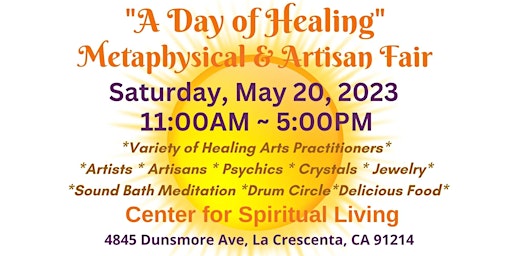 "A Day of Healing" Metaphysical & Artisan Fair