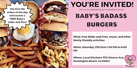 Celebrate Baby's Badass Burgers With A Free Food Giveaway At Local Kitchens primary image