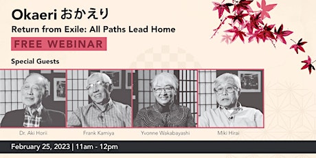 Okaeri おかえり Return from Exile: All Paths Lead Home (webinar)