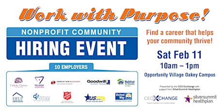Work with Purpose! Hiring Event