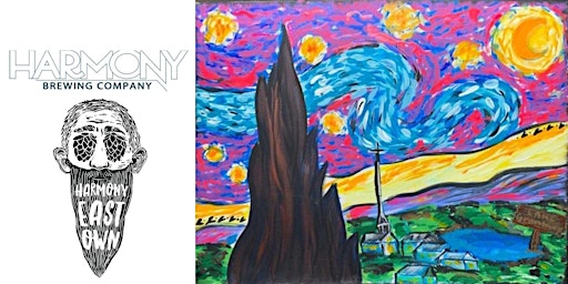 Harmony Brewing Starry Night Paint Party February 19th 2-4pm