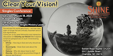 Clear Your Vision Singles Conference