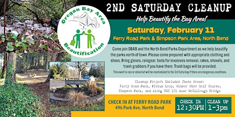 2nd Saturday Cleanup February 11, 2023