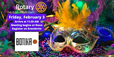 Pearl Rotary Presents: Mardi Gras-themed Gathering on February 3, 2023