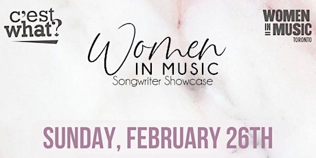 Women in Music Toronto - Songwriter Showcase LIVE at C'est What