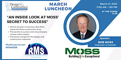 FLDCP March Luncheon with BOB MOSS