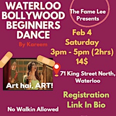 Waterloo Bollywood Monthly Pass - 4 Saturday Classes ( 8 Hrs )