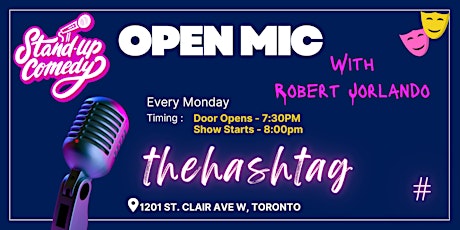 Stand Up Comedy Open Mic at thehashtag