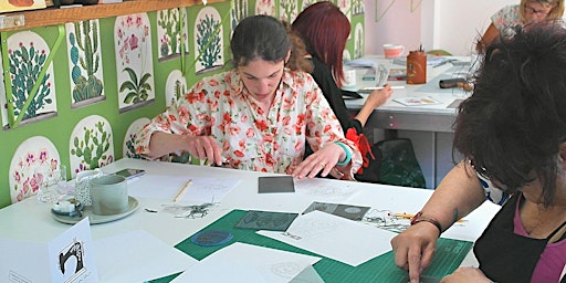 Linocut & Print class with Artist Catherine Carmyllie @her Liverpool Studio