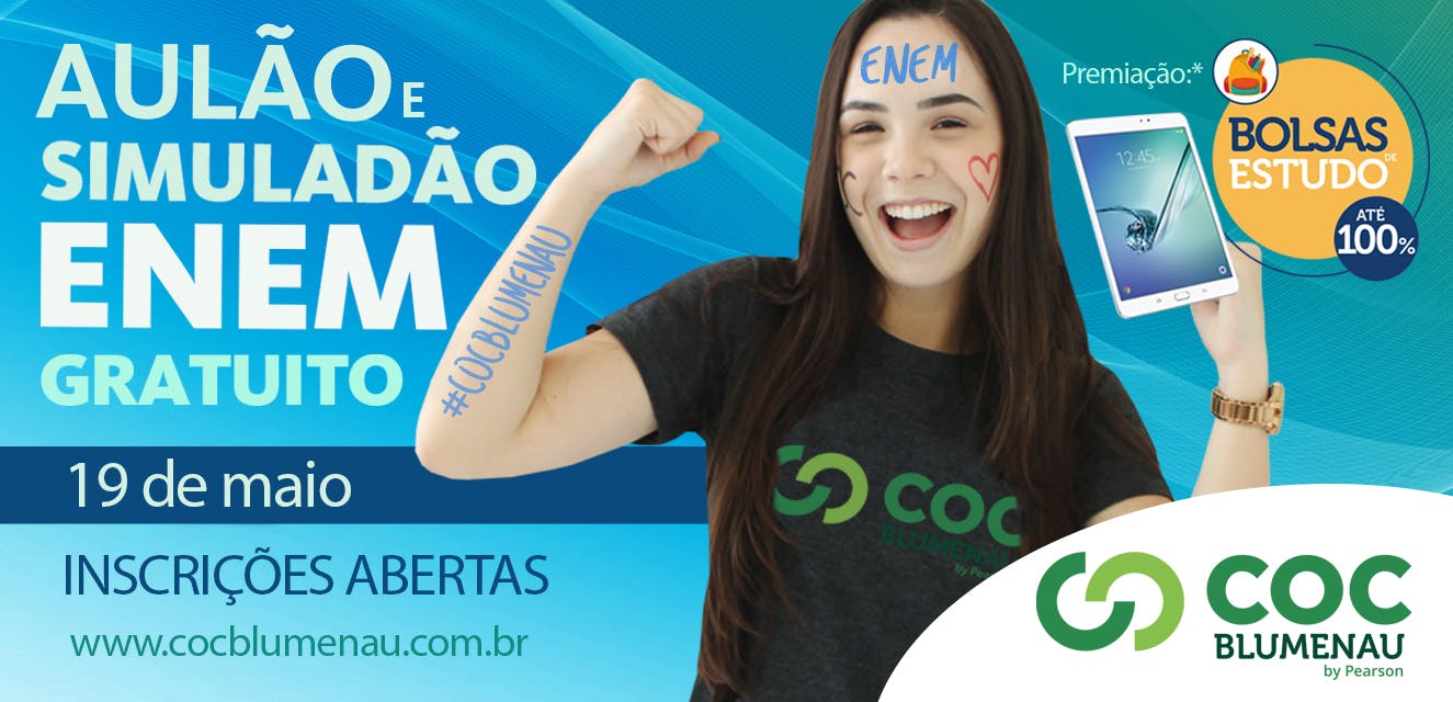 Aulao E Simuladao Enem Gratuito Coc Blumenau 19 Mai 2018