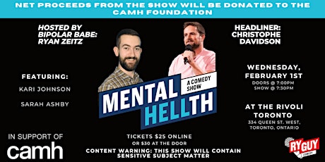 Mental HELLth - A Mental Health Stand-Up Comedy Fundraiser for CAMH primary image