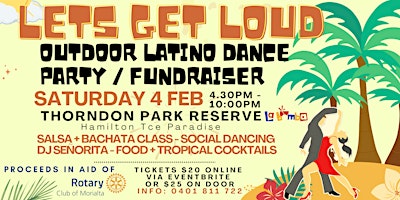 LETS GET LOUD Outdoor Latin Dance Fundraiser