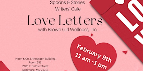 Spoons & Stories Writers' Cafe Love Letters