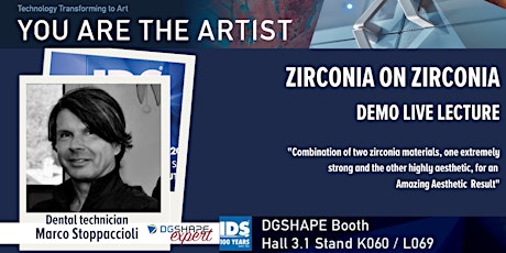 DGSHAPE IDS DEMO LIVE "Zirconia on Zirconia workflow" Marco Stoppaccioli