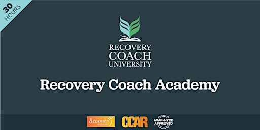 Image principale de 30 Hr. CCAR Recovery Coach Academy Training (July 2024)