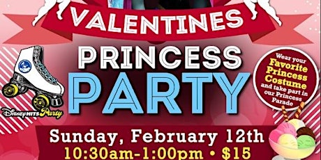 Valentine's Princess Party at United Skates Tampa