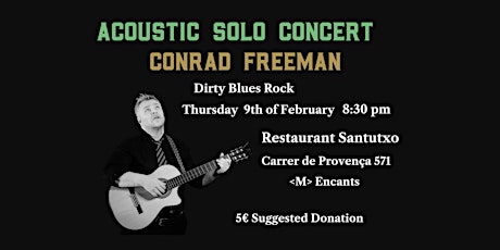 Imagen principal de Conrad Freeman-Acoustic Dirty Blues Rock in Clot