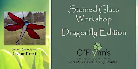 Beginner Stained Glass Workshop-Dragonfly. No experience necessary.