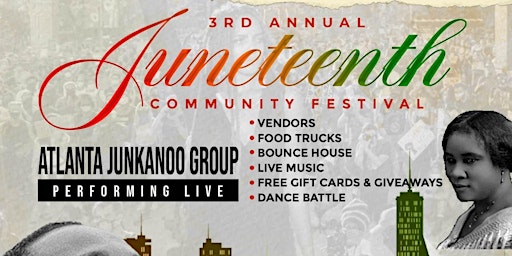 Hauptbild für 3rd Annual Juneteenth Community Festival hosted by Service to Humanity, Inc