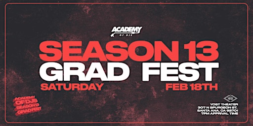 Academy of DJs Season 13 Grad Fest