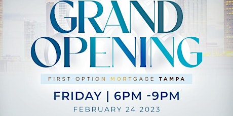 First Option Mortgage Presents: Dimah Hasan Grand Opening